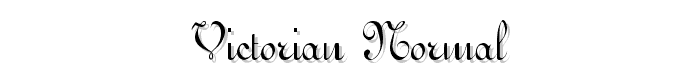 Victorian  Normal font